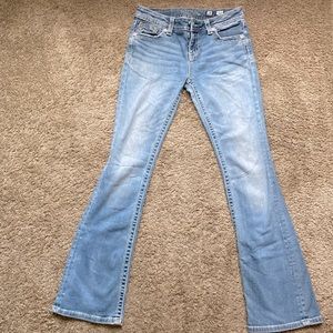 Miss me low rise jeans , size 28 , worn a few times over the years
